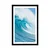 Plakat s paspartujem morski val - 40x60 silver