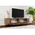 Hanah Home TV Komoda Serenity, 180x50x29.5cm, Braon-Crna