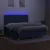 Vidaxl Box spring postelja z vzmetnico LED modra 160x200 cm blago