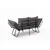 Atelier del Sofa Dvosed na razvlačenje Viper 2, Sivi