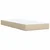 Vidaxl Box spring postelja z vzmetnico krem 100x200 cm blago