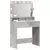 Toaletni stol s policom Betonski sivi 78,5 x 41 x 135 cm