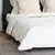 vidaXL Odeja z blazino 3 pcs Bela Mikrovlakna