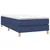 Vidaxl Box spring postelja z vzmetnico modra 100x200 cm blago