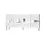 Hanah Home Komoda Paris 180x80x40cm Belo-Srebrna