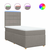 vidaXL vidaXL Box spring postelja z vzmetnico taupe 90x200 cm blago, (21291830)