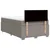 Vidaxl Box spring postelja z vzmetnico taupe 120x200 cm blago