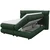 BOXSPRING KREVET CARMELO 140/200 cm , tamnozelena