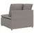 vidaXL Modularni kavč z blazinami taupe 100 cm