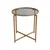Hanah Home Klub sto 50x50x50cm Zlatno-Sivi