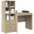 Stol s ladicama s policom s pohranom 2 pcs Sonoma hrast