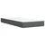 Vidaxl Box spring postelja z vzmetnico temno siva 100x200 cm blago