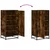 Stalak za cipele boja hrasta 48x38x97,5 cm konstruirano drvo