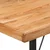 Barski stol 110 x 55 x 107 cm masivno drvo bagrema i željezo