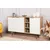 Hanah Home Clara Console Komoda, Braon-Bela
