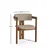 Hanah Home Trpezarijska stolica 58x76x49cm Orah