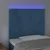 Vidaxl LED posteljno vzglavje temno modro 90x5x118/128 cm žamet
