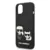 KARL LAGERFELD Futrola za iPhone 14 Black MagSafe Liquid Silicone Karl and Choupette
