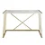 Hanah home Radni sto 120x75x60?cm Belo-Zlatni