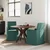 Trpezarijske stolice 2 pcs Tamnozelena 57 x 67 x 95 cm tkanina