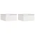 vidaXL Stenska nočna omarica s predalom 2 pcs Bela 37 x 35 x 18,5 cm