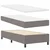 Vidaxl LED Box Spring Postelja z vzmetnico Taupe 100 x 200 cm blago