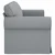 Sofa Svijetlo siva 215 x 82 x 80 cm tkanina