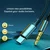 USB-C v 3.5mm male adapter Techsuit AC11 z DAC - 0.5m - siv