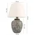Opviq Stona lampa YL687, 30x20x42 cm, IP20, Belo-siva