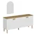 Hanah Home Konzola Lotus Mirror, 180x81x45 cm, Bela