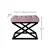 Atelier del Sofa Tabure 50x42x40cm, Crno-Roze
