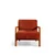 Atelier del Sofa Viličasta stolica Drop Berger, 75x90x75 cm, Bela