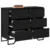 Komoda s ladicama 2 pcs Crni hrast 91 x 35,5 x 74,5 cm
