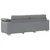Sofa 2 pcs Svijetlo siva 219 x 80 x 82 cm tkanina