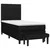 Greatstore Box spring postelja z vzmetnico črn 90x190 cm blago