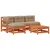 Set lounge namještaja za vrt 5 pcs Voštanosmeđa