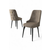 HANAH HOME Set 4 stolice Newa Cappuccino Black