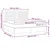 Vidaxl Box spring postelja z vzmetnico LED temno modra 180x200cm žamet