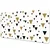 Decormat Podloga za mizo Triangle 100x50 cm