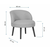 ATELIER DEL SOFA Fotelja Nice Milky Brown