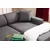 Atelier del Sofa Ugaona garnitura Petra 145x69x87cm Antracit