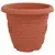 Saksije za biljke 24 pcs Crvena cigla O 34 x 28 cm Plastika