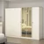 Hanah Home ormar sa ogledalom Valento 20502, 270 cm, Moonstone / travertin