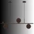 Opviq luster Mondo 20920-B, 3 × G9, braon