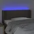 LED uzglavlje smeđesivo 83x16x78/88 cm od tkanine