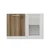 Hanah Home kuhinjski element Minar 4138, 120 cm, beli / dore