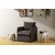 Atelier del Sofa Fotelja na rasklapanje Saga Single, 68 x 70 x 66 cm, Tamnosiva