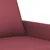 Vidaxl Dvosed vinsko rdeč 120 cm blago