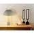 Globo 51070110 - Stona lampa PAULIN 1xE27ILLU/40W/230V siva
