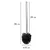 WENKO 24089800 - WC četka 8x35 cm nerđajući čelik/srebrna/crna